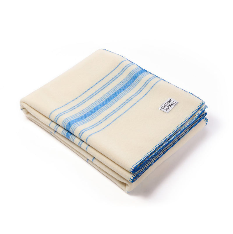 Chatham Blanket: Blue Stripe