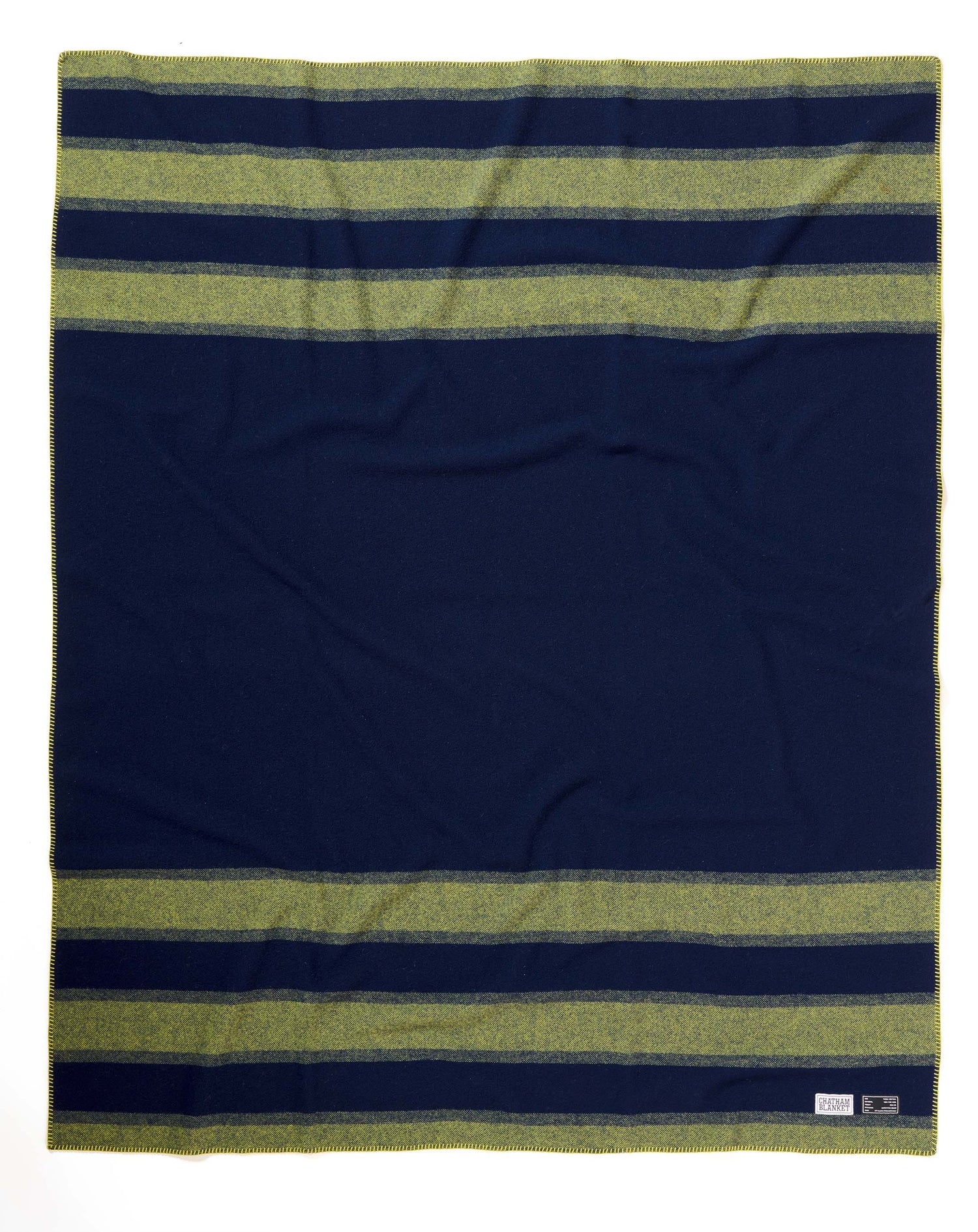 Chatham Blanket: Navy Green Throw
